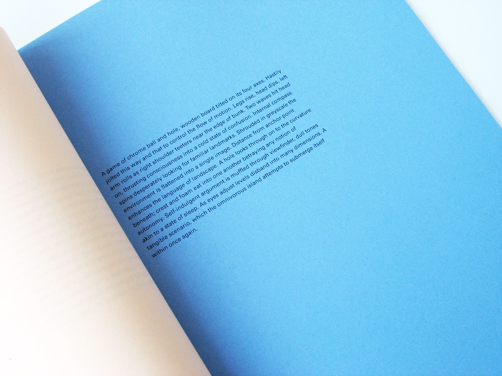Photograph of pages from 'Unsmoothmaking', artists' book by Psykick Dancehall, Sarah Forrest and Giuseppe Mistretta.